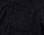 Gucci Black GG Jacquard Striped Collar Men's Polo Shirt - Image 8