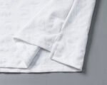 Balmain White Embossed Letter Print Men Casual Short Sleeve Polo Shirt - Image 4