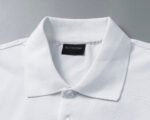 Balenciaga White Jacquard Graphic Logo Men Casual Short Sleeve Polo Shirt - Image 9