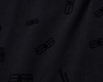 Balenciaga Black Jacquard Graphic Logo Men Casual Short Sleeve Polo Shirt - Image 6