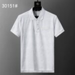 Amiri White Abstract Jacquard Logo Men Casual Short Sleeve Polo Shirt