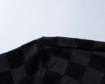 Louis Vuitton Black Checker Jacquard Men Casual Short Sleeve Polo Shirt - Image 8