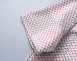 Louis Vuitton Pink Check Polka Dot Contrast Collar Men Casual Short Sleeve Polo Shirt - Image 5