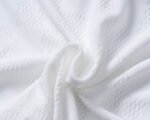Louis Vuitton White Check Polka Dot Contrast Collar Men Casual Short Sleeve Polo Shirt - Image 3