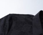 Louis Vuitton Black Check Polka Dot Contrast Collar Men Casual Short Sleeve Polo Shirt - Image 8