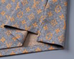 Louis Vuitton Grey Contrast Color Monogram Print Men Casual Short Sleeve Polo Shirt - Image 4