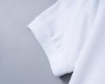 Moncler White Patch Decor Solid Color Men Casual Short Sleeve Polo Shirt - Image 7