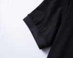 Moncler Black Patch Decor Solid Color Men Casual Short Sleeve Polo Shirt - Image 7