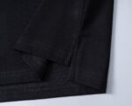 Moncler Black Patch Decor Solid Color Men Casual Short Sleeve Polo Shirt - Image 4