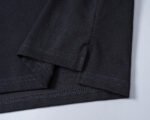 Buberry Black Plaid Splice Shoulder Embroidered Logo Men Casual Short Sleeve Polo Shirt - Image 4