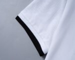 Dolce Gabbana White Contrast Color Trim Lapel Men Casual Short Sleeve Polo Shirt - Image 6