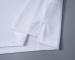 Dolce Gabbana White Contrast Color Trim Lapel Men Casual Short Sleeve Polo Shirt - Image 5