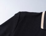 Dolce Gabbana Black Contrast Color Trim Lapel Men Casual Short Sleeve Polo Shirt - Image 6