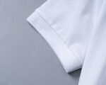 Dolce Gabbana White Contrast Edge Pocket Embroidered Logo Men Casual Short Sleeve Polo Shirt - Image 5