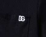 Dolce Gabbana Black Contrast Edge Pocket Embroidered Logo Men Casual Short Sleeve Polo Shirt - Image 6