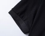 Dolce Gabbana Black Contrast Edge Pocket Embroidered Logo Men Casual Short Sleeve Polo Shirt - Image 4