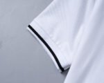 Amiri White Contrast Edge Letter Printed Men Casual Short Sleeve Polo Shirt - Image 6