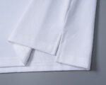 Amiri White Contrast Edge Letter Printed Men Casual Short Sleeve Polo Shirt - Image 4