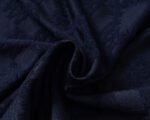 Amiri Navy Geometric Jacquard Embossed Logo Men Casual Short Sleeve Polo Shirt - Image 3