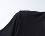Moncler Black Round Patch Decor Sleeve Letter Men Casual Short Sleeve Polo Shirt - Image 7