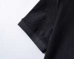 Moncler Black Color Block Collar Sleeve Badge Men Casual Short Sleeve Polo Shirt - Image 6