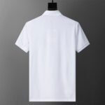Moncler Minimal Big M Letter Patch Casual Men Short Sleeve Polo Shirt - Image 2