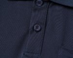 Gucci Navy Green Red Striped Pocket Letter Men Casual Short Sleeve Polo Shirt - Image 6