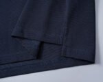 Gucci Navy Green Red Striped Pocket Letter Men Casual Short Sleeve Polo Shirt - Image 3