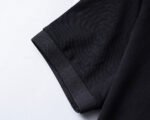 Moncler Black Zipper Placket Pocket Badge Men Casual Short Sleeve Polo Shirt - Image 6