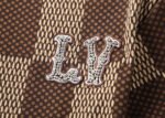 Louis Vuitton Brown Checkerboard Jacquard Rhinestone Letter Men Casual Short Sleeve T-Shirt - Image 7