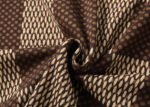 Louis Vuitton Brown Checkerboard Jacquard Rhinestone Letter Men Casual Short Sleeve T-Shirt - Image 3