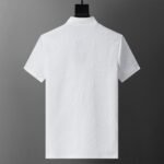 Louis Vuitton White Full Floral Embossed Jacquard Men Casual Short Sleeve Polo Shirt - Image 2