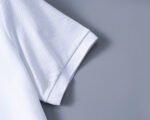 Prada White Half Zip Neck Triangle Badge Men Casual Short Sleeve Polo Shirt - Image 7