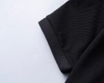Prada Black Half Zip Neck Triangle Badge Men Casual Short Sleeve Polo Shirt - Image 6