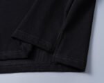 Prada Black Half Zip Neck Triangle Badge Men Casual Short Sleeve Polo Shirt - Image 3
