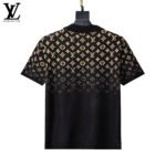 Louis Vuitton Multicolor Gradient Monogram Jacquard Men Short Sleeve Knit Polo Shirt - Image 5