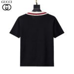 Gucci Multicolor Color Block Collar Logo Embroidery Men Short Sleeve Knit Polo Shirt - Image 5
