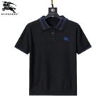 Burberry Plaid Collar Knight Embroidered Men Casual Short Sleeve Knit Polo Shirt - Image 11