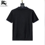 Burberry Plaid Collar Knight Embroidered Men Casual Short Sleeve Knit Polo Shirt - Image 8