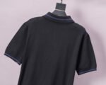 Burberry Plaid Collar Knight Embroidered Men Casual Short Sleeve Knit Polo Shirt - Image 3