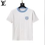 Louis Vuitton Vertical Cable Knit Shield Badge Men Casual Short Sleeve Knit T-Shirt - Image 5