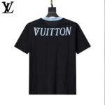 Louis Vuitton Vertical Cable Knit Shield Badge Men Casual Short Sleeve Knit T-Shirt - Image 3