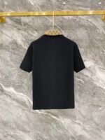 Gucci Black Monogram Collar Half-Zip Polo & Drawstring Shorts Two-Piece Men Set - Image 3