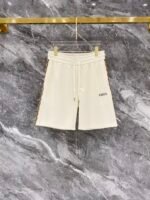 Gucci Beige Monogram Collar Half-Zip Polo & Drawstring Shorts Two-Piece Men Set - Image 4