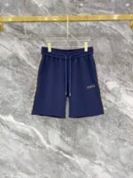 Gucci Navy Monogram Collar Half-Zip Polo & Drawstring Shorts Two-Piece Men Set - Image 4