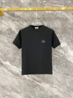 Gucci Black Side Stripe Logo T-Shirt & Drawstring Shorts Two-Piece Men Casual Set - Image 3