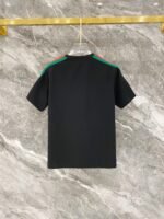 Gucci Black Side Stripe Logo T-Shirt & Drawstring Shorts Two-Piece Men Casual Set - Image 4