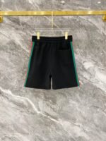 Gucci Black Side Stripe Logo T-Shirt & Drawstring Shorts Two-Piece Men Casual Set - Image 6