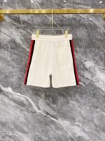 Gucci Cream Side Stripe Logo T-Shirt & Drawstring Shorts Two-Piece Men Casual Set - Image 6