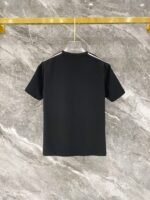 Prada Black Side Stripe Triangle Badge T-Shirt & Drawstring Shorts Two-Piece Men Casual Set - Image 4